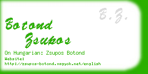 botond zsupos business card